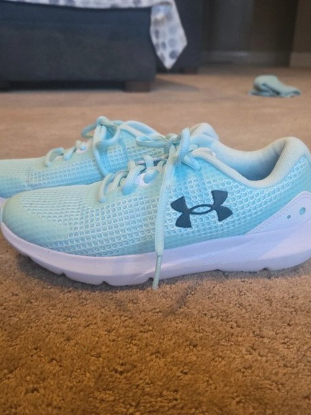 Under Armour Charged Assert Light Blue Running Shoes